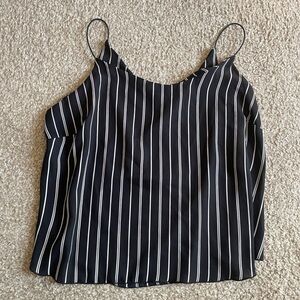 Black and White PinStripe Blouse
